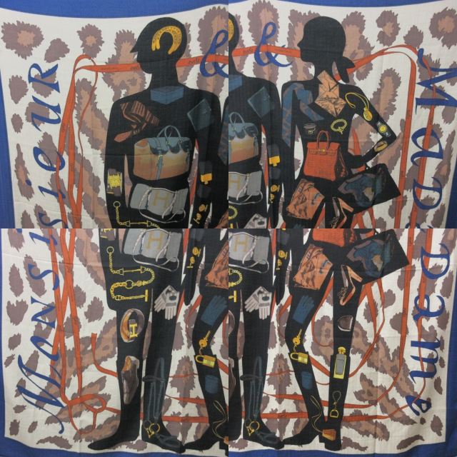 エルメス HERMES カレ140 MONSIEUR ET MADAME ムッシュー＆マダム 