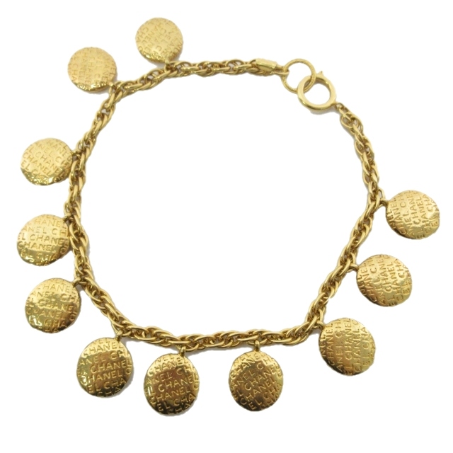 シャネル CHANEL ヴィンテージ コインモチーフ チェーンネックレス  