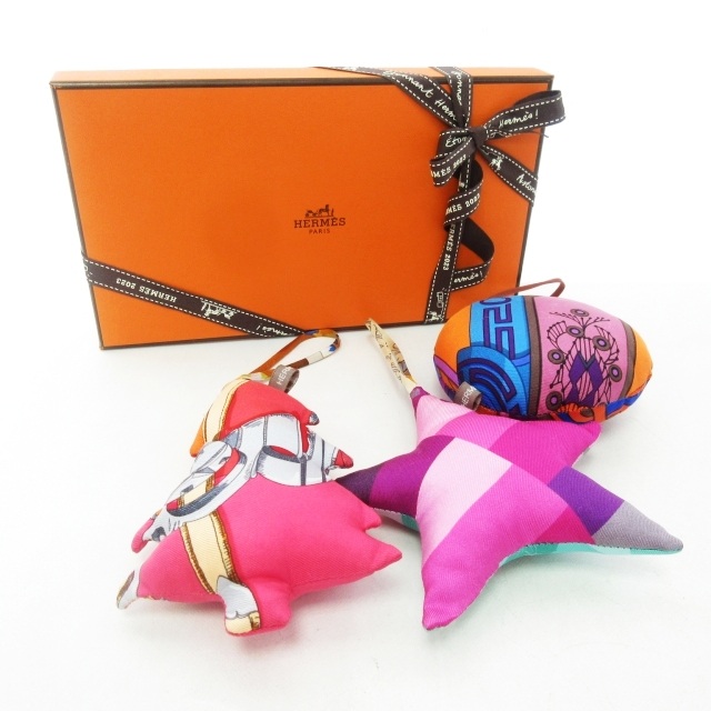 未使用品 エルメス HERMES petit h プティアッシュ オーナメント 3点 