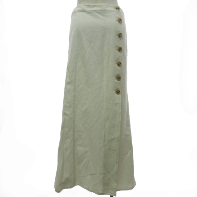 シャネル CHANEL 03C ロングスカート フレア ワンポイントロゴ  