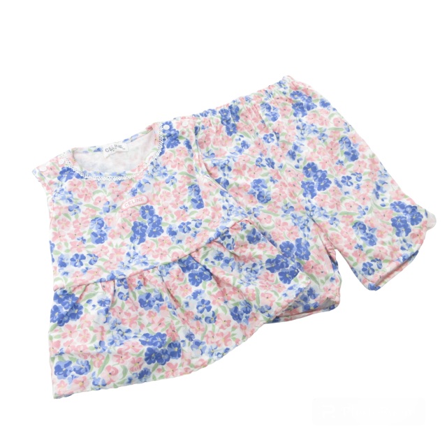 セリーヌ CELINE 美品 ベビー キッズ 花柄セットアップ 90cm 
