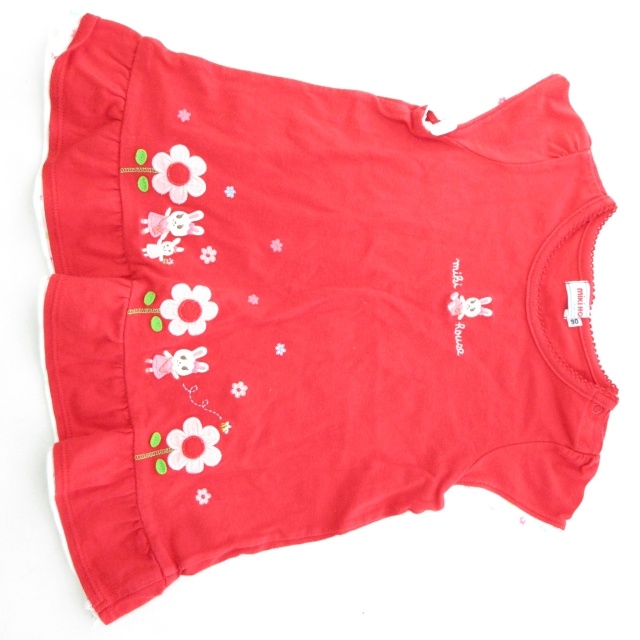 ミキハウス mikihouse ベビー キッズ ワンピース×Tシャツ 2点セット 