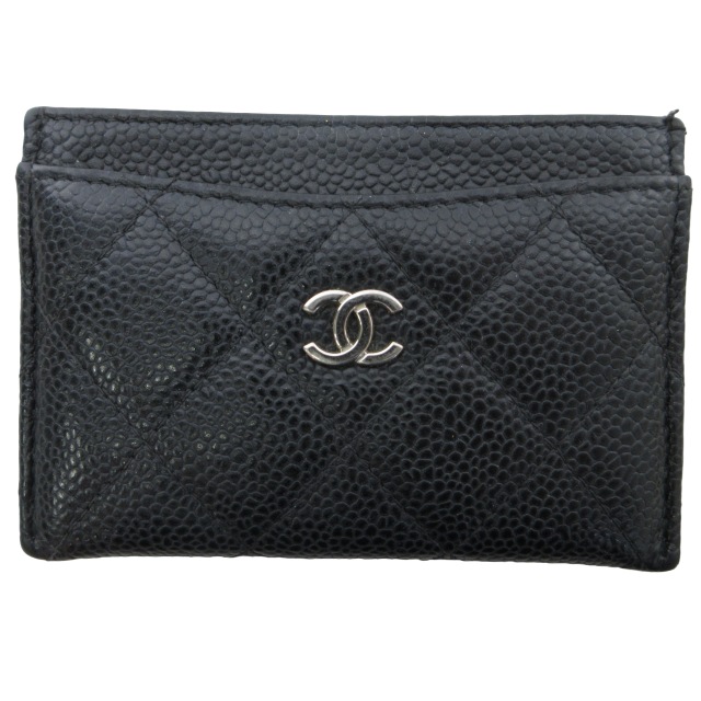 シャネル CHANEL 美品 マトラッセ カードケース 名刺入れ 財布 