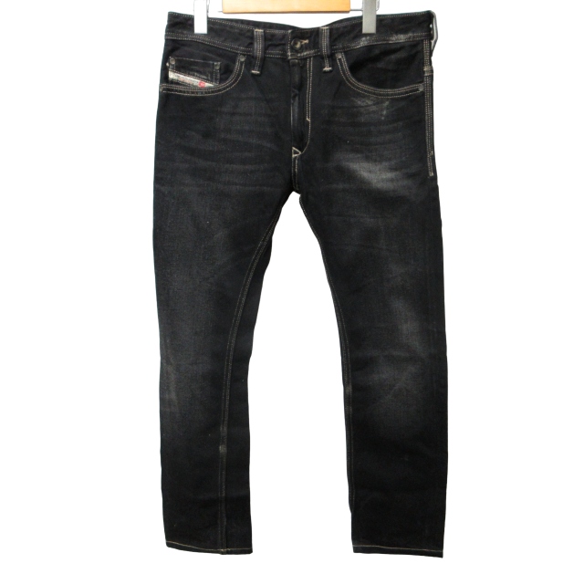 ディーゼル DIESEL THANAZ デニム スリムスキニー ダメージジーンズ 