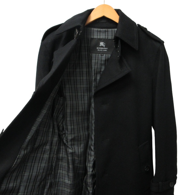 BURBERRY CHILDREN コート（その他） 86cm 一皮剥け 黒 【古着】【中古】 