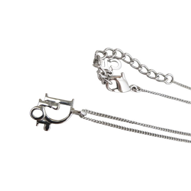 未使用品 ディオール Dior ネックレス ペンダント D29936 ロゴトップ 