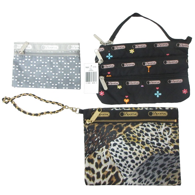 レスポートサック LesportSAC 美品 ポーチ 3点セット 小物入れ 花柄 
