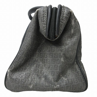 Fendi FFロゴ ハンドバッグ グレー/ブラック Fendi FFロゴ ハンドバッグ グレー/ブラック