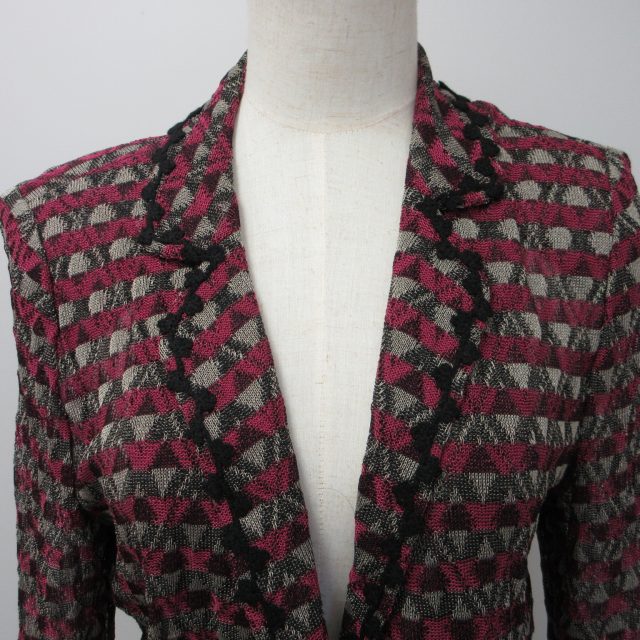 サイトウトヨコ TOYOKO SAITO 斎藤都世子 ニットジャケット ブレザー  