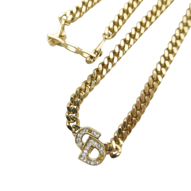 クリスチャンディオール Christian Dior CDロゴ ネックレス ペンダント 
