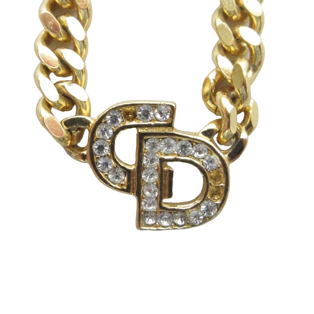 クリスチャンディオール Christian Dior CDロゴ ネックレス ペンダント 