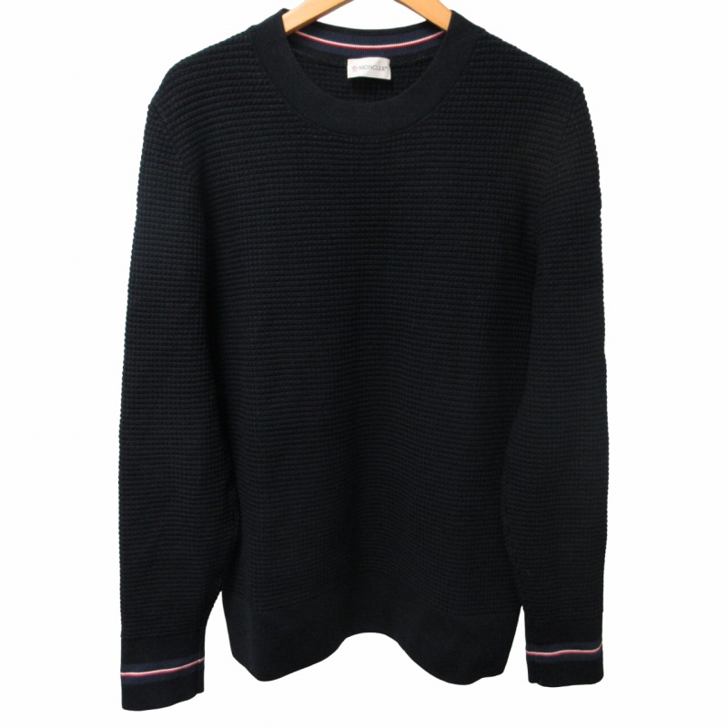 モンクレール MONCLER 18AW クルーネック ニット セーター ワッフル 