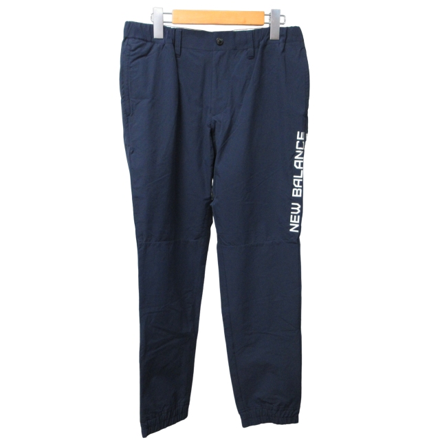 ニューバランス ゴルフ パンツ ウエストゴム　ネイビー×ブラック　メンズサイズ4 セール 裾上げ対象商品 ゴルフウェア ストレッチ 保温 裏
