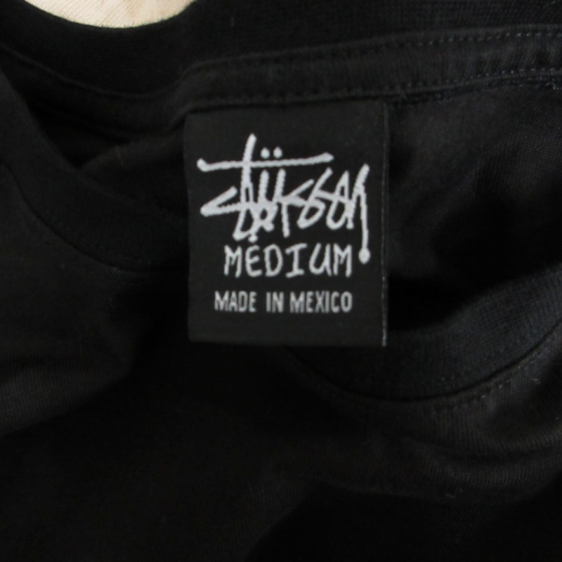 新品 STUSSY ブラック クラウン tシャツ バックプリント　王冠　シャツ ステューシー STUSSY 王冠 クラウン バックプリント Tシャツ