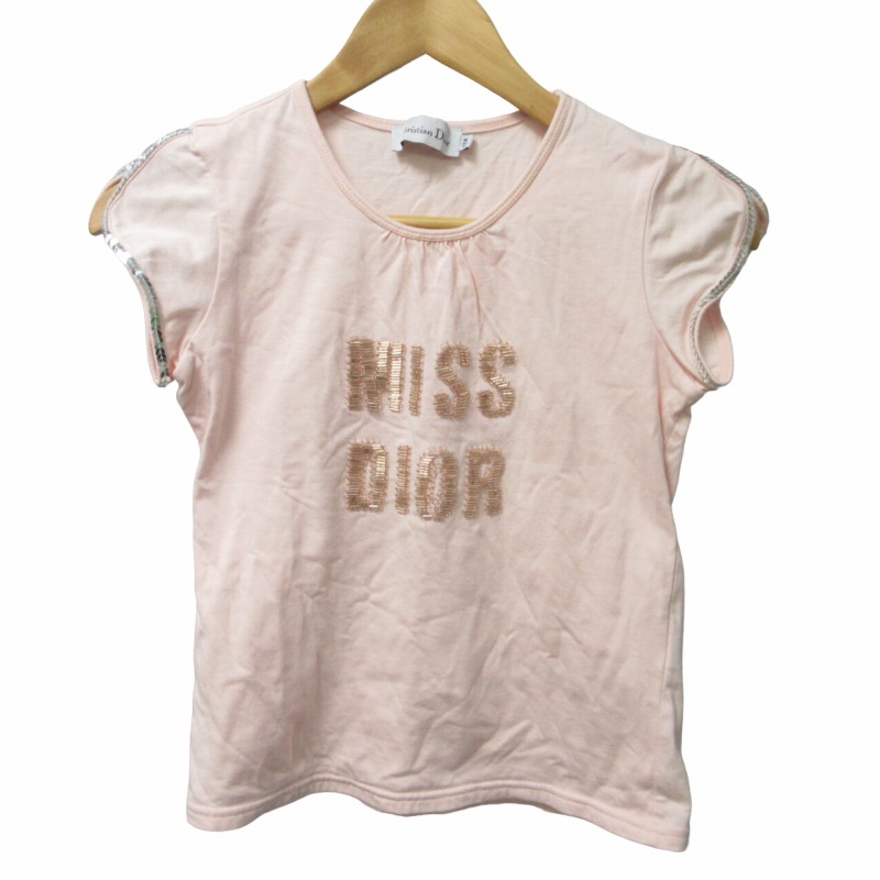 クリスチャンディオール Christian Dior キッズ ビーズロゴ Tシャツ 