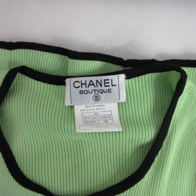 シャネル CHANEL BOUTIQUE 希少 90s 95P ヴィンテージ チビT ニット 