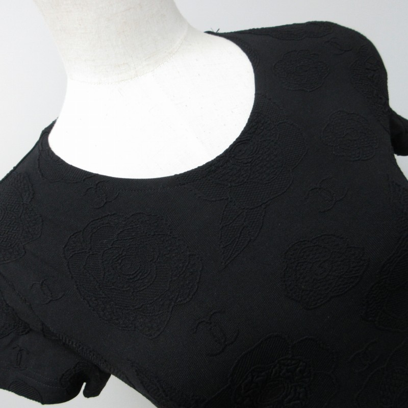 シャネル CHANEL 希少 98P 90s ヴィンテージ カメリア カットソー T 