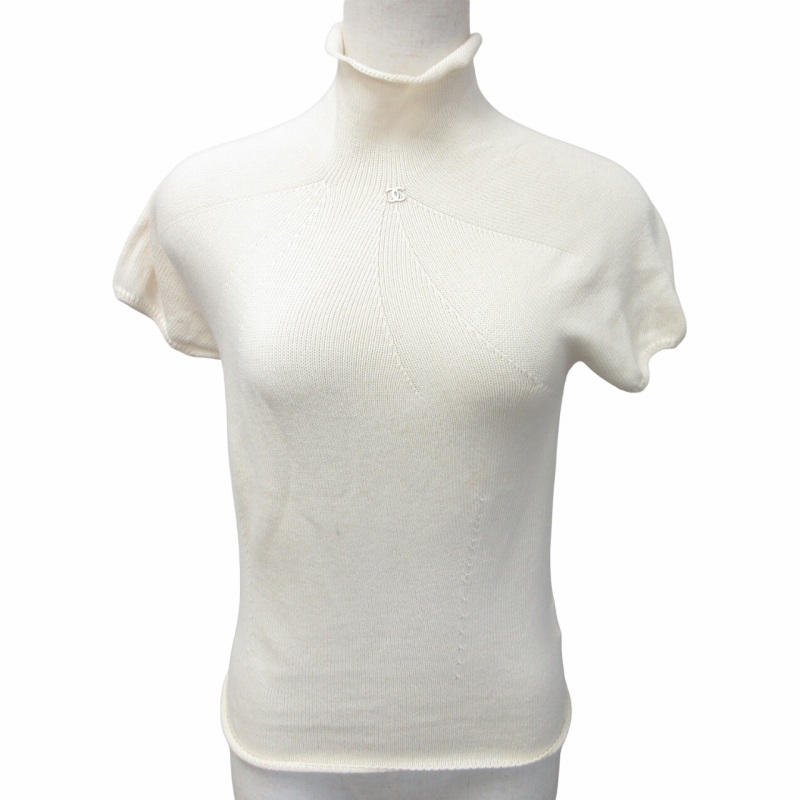 シャネル CHANEL 99P 90s ヴィンテージ ハイネック ニット セーター  