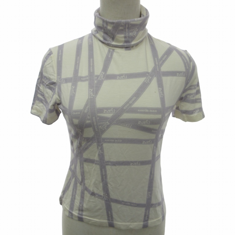 エルメス HERMES マルジェラ期 ボルデュック柄 カットソー Tシャツ 
