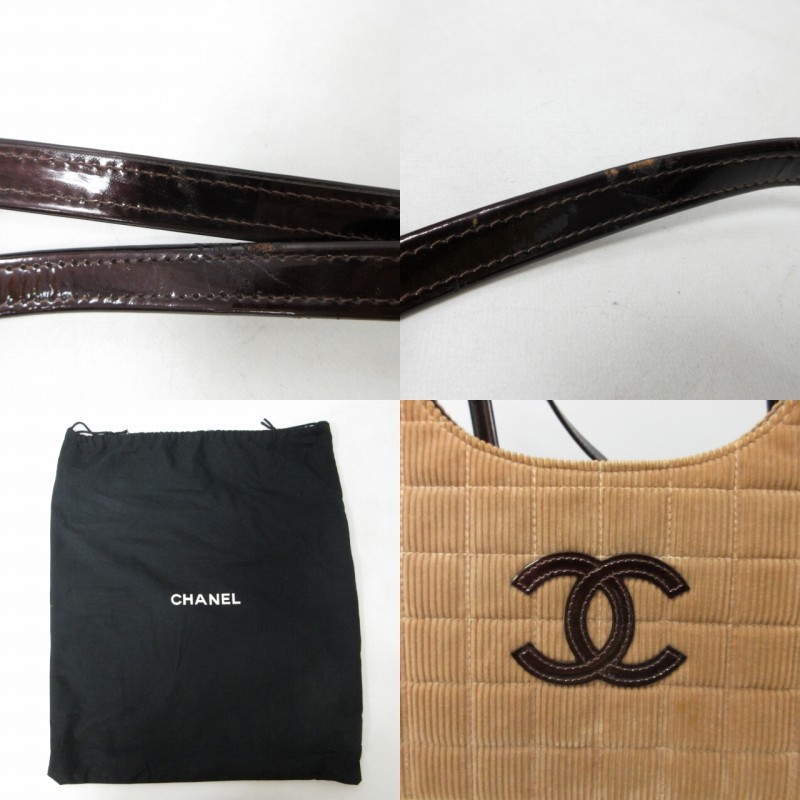 シャネル CHANEL ヴィンテージ チョコバー ハンドバッグ ショルダー 
