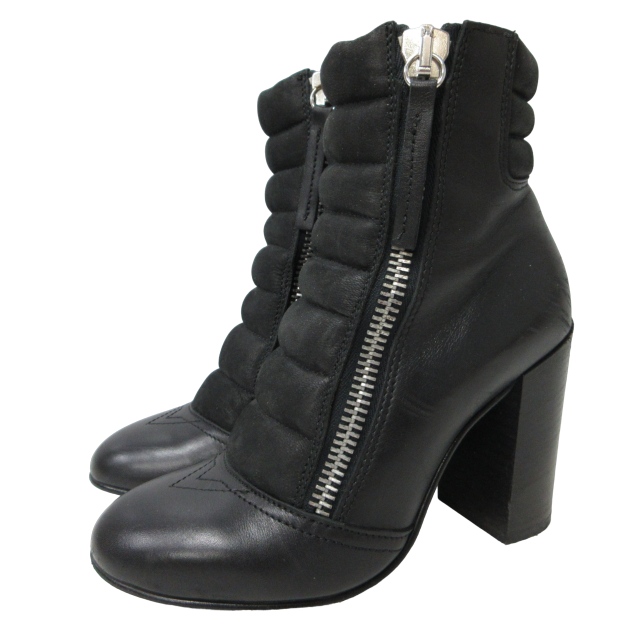 ディーゼル DIESEL ショートブーツ レザーシューズ ヒール サイド  