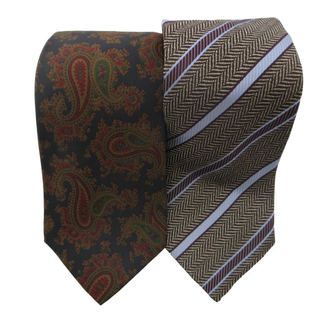 エトロ ETRO ×エルメネジルド ゼニア Ermenegildo Zegna 美品 ネクタイ 