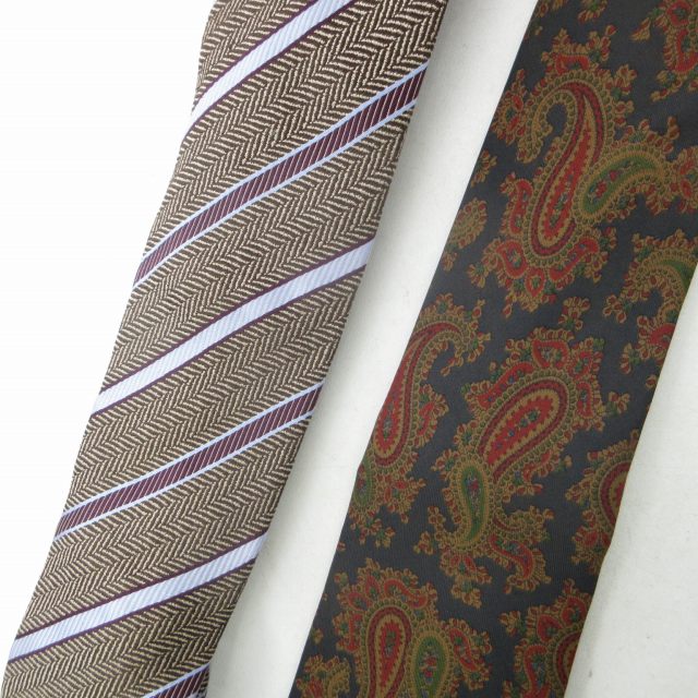 エトロ ETRO ×エルメネジルド ゼニア Ermenegildo Zegna 美品 ネクタイ 