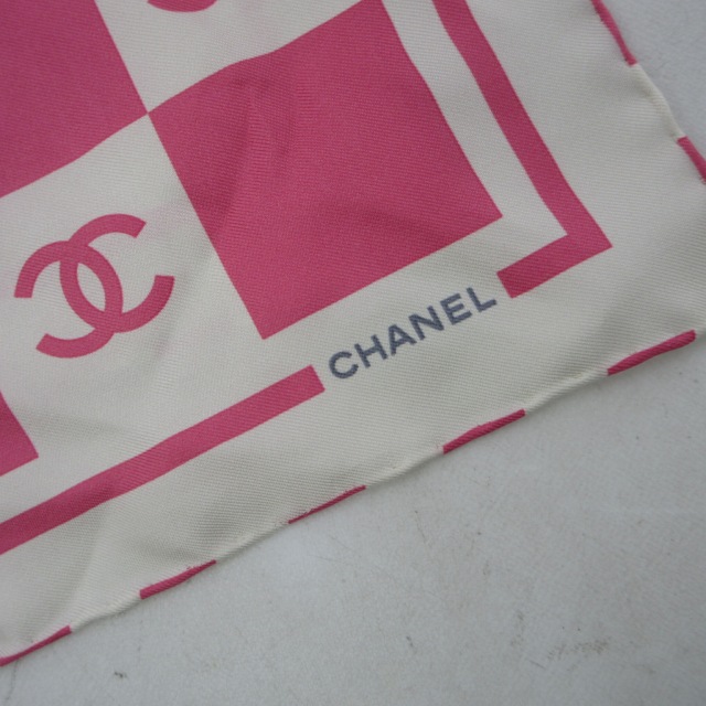 シャネル CHANEL シルクスカーフ ハンカチ バンダナ ココマーク
