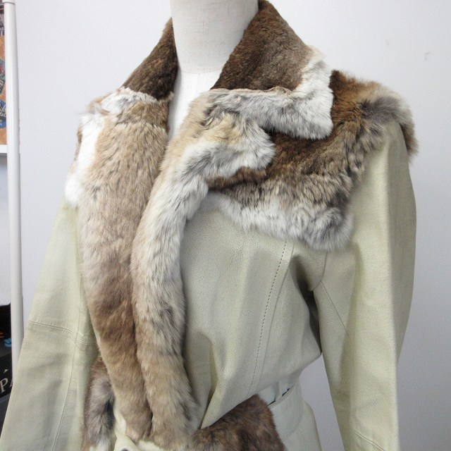 バーバリーブルーレーベル BURBERRY BLUE LABEL ピッグレザーコート 