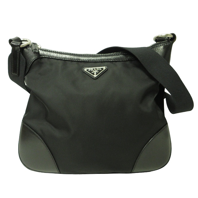 プラダ PRADA ショルダーバッグ クロスボディ テスートナイロン×レザー 
