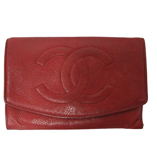 シャネル CHANEL 二つ折り 財布 ウォレット 小銭入れ コインケース 