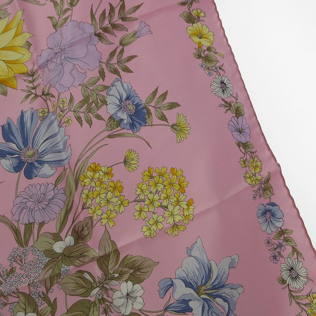 クリスチャンディオール Christian Dior スカーフ 大判ストール 花柄  