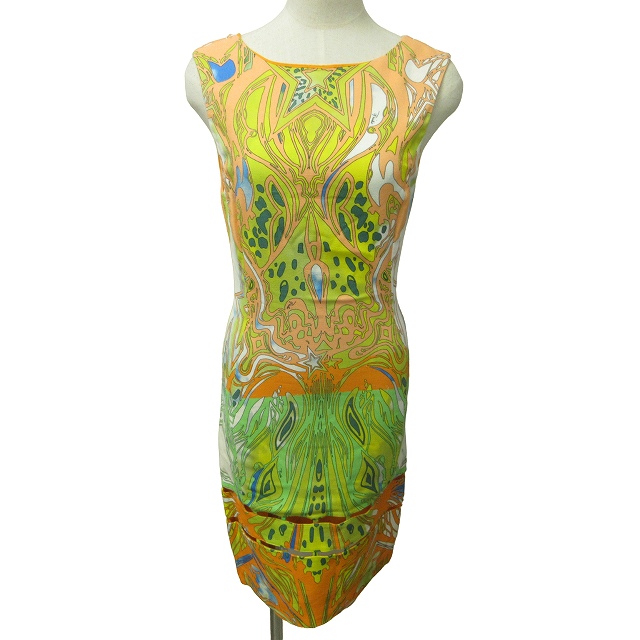 エミリオプッチ EMILIO PUCCI ロングワンピース 総柄 フロント  