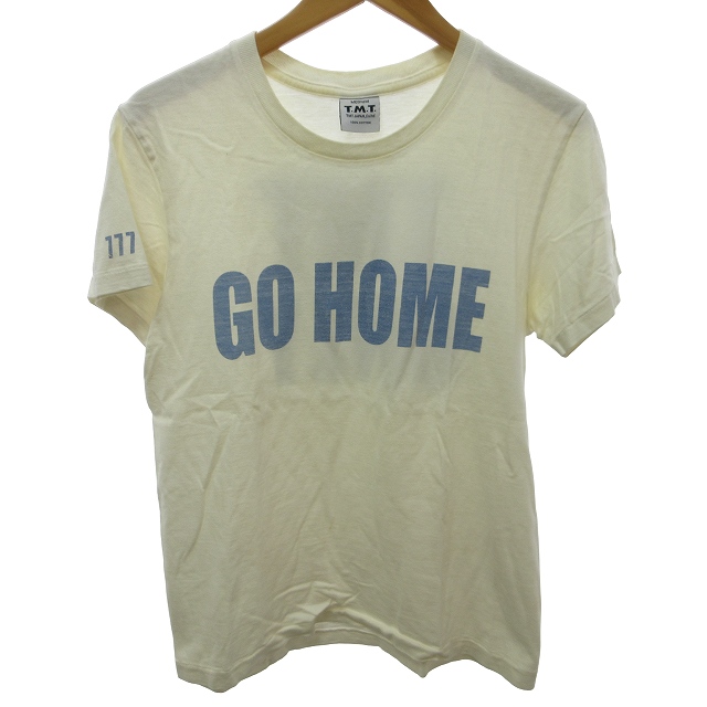 ティーエムティー TMT GO HOME Tシャツ カットソー 半袖 白 ホワイト M 