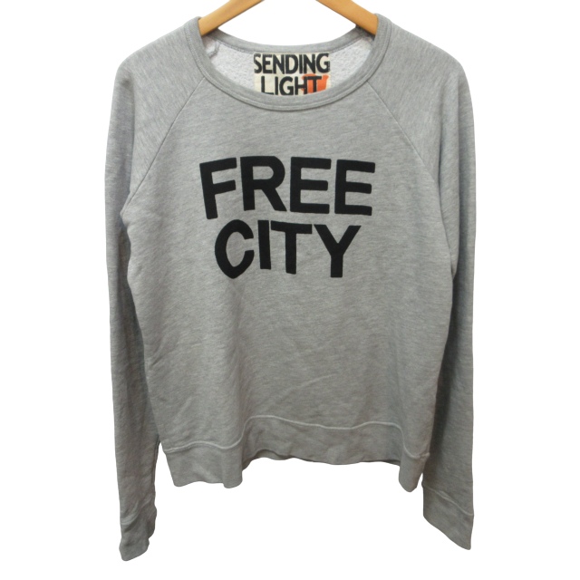 フリーシティ FREE CITY sending light スウェット トレーナー USA製  