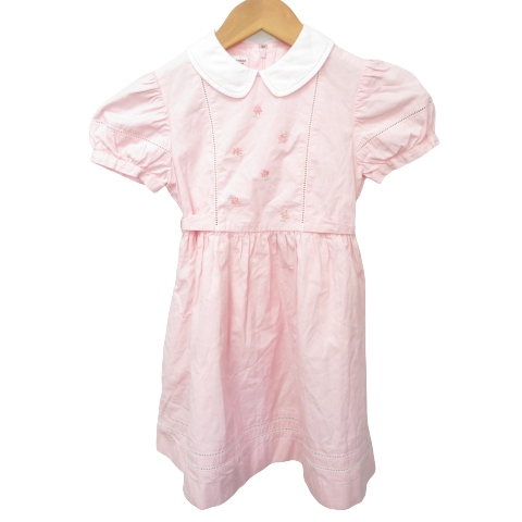 ファミリア Familiar フリルワンピース リボン スカート パフスリーブ  