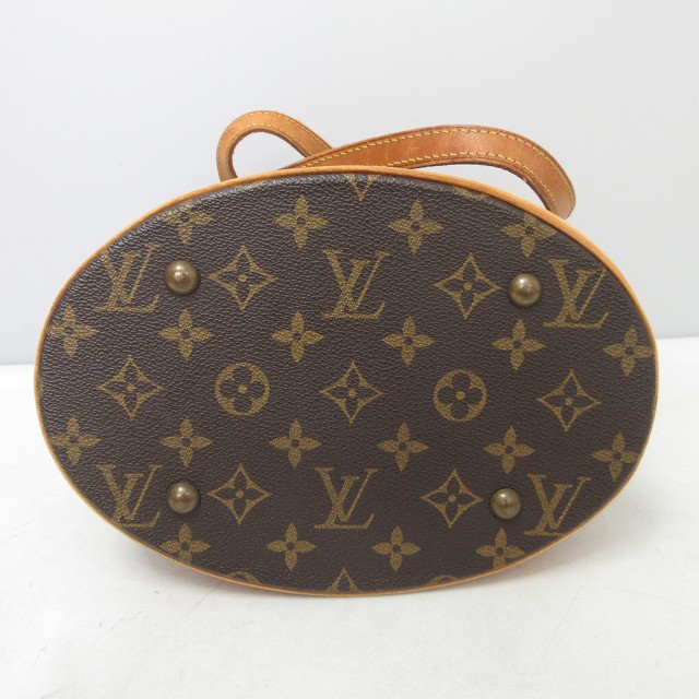 Louis Vuitton バケットバッグ ブラウン 中古・古着通販】LOUIS VUITTON (ルイ ヴィトン) バケットGM