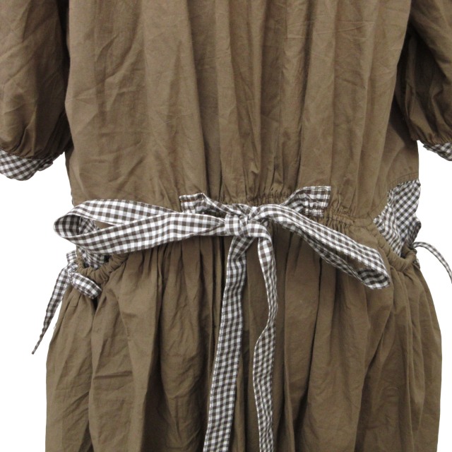 ピンクハウス　デニム　リボン　フリル　ピンタック　ロングワンピース　ブラック デニムドットジャカードワンピース｜ピンクハウスオフィシャル