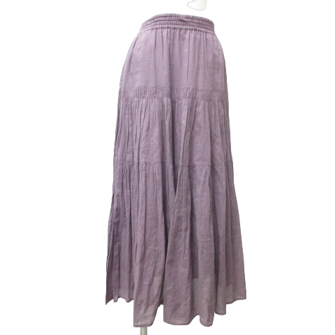 イエナ IENA 美品 20SS コットンボイル ティアードスカート ロング  