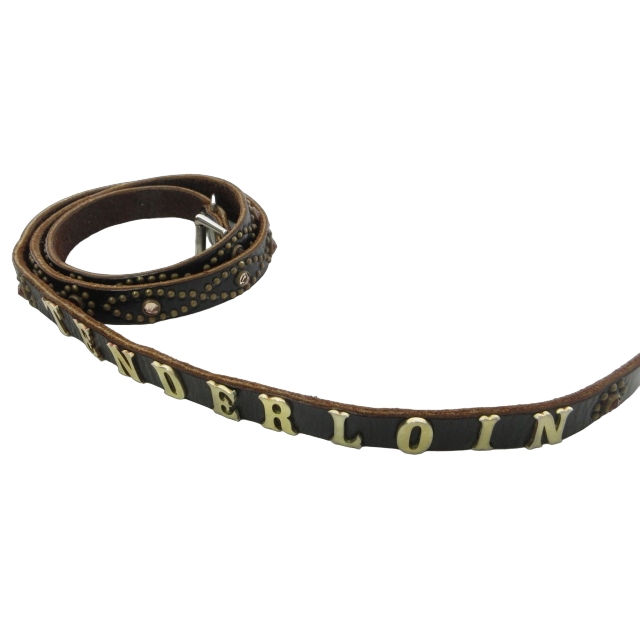 テンダーロイン TENDERLOIN ×HTC×PORTER T-STUD BELT レザー ナロー  