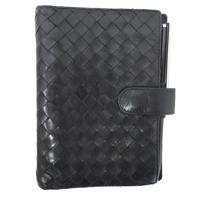 Bottega Veneta ボッテガ ヴェネタ 手帳カバー ブラック ごきげんよう