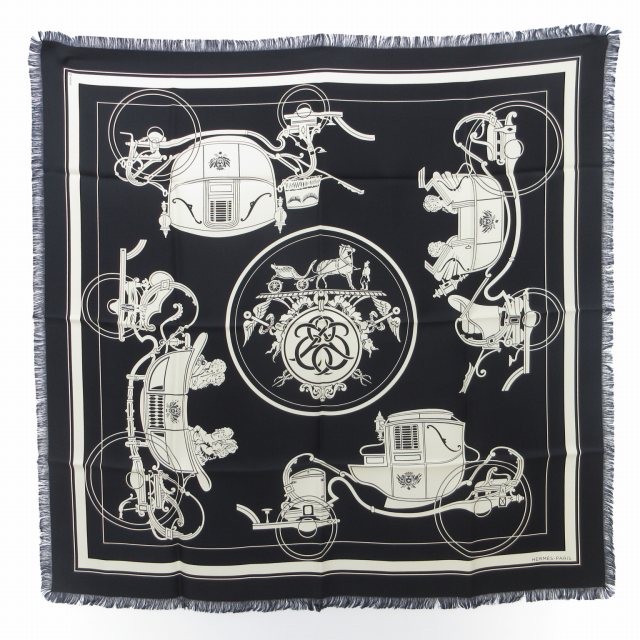 未使用品 エルメス HERMES タグ付 カレ80 EX-LIBRIS エクスリブリス 