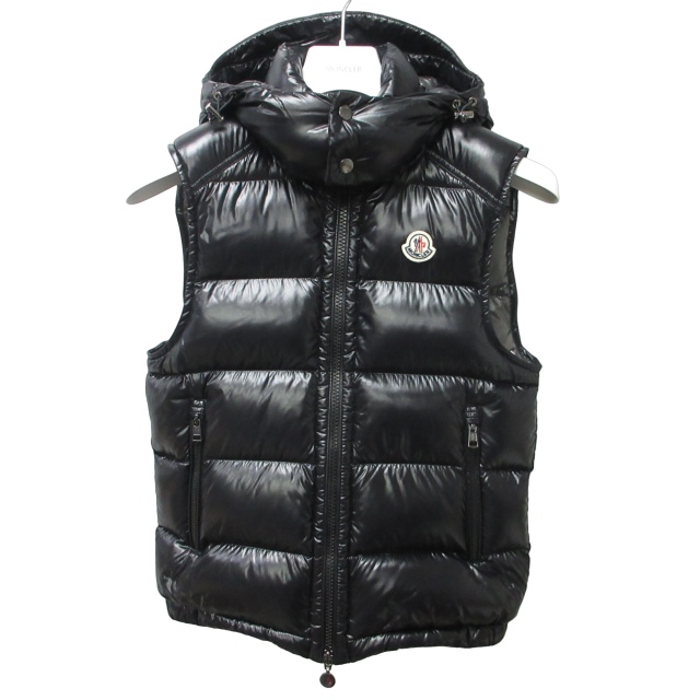 MONCLER 黒 ダウンベスト 国内正規品（モンクレール MONCLER 美品 21AW 