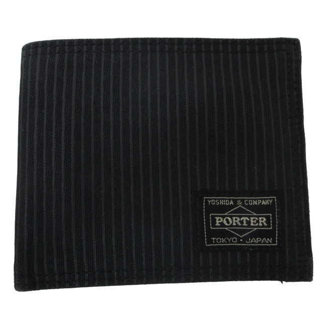 美品 PORTER 財布 （美品】PORTER 長財布 二つ折り 黒 ブラック ポーター） 