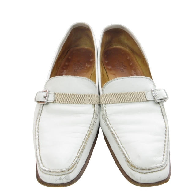 エルメス HERMES パンプス ローファー フラットシューズ モカシン  