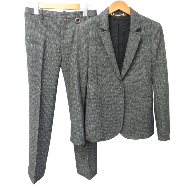 グッチ GUCCI ウール ツイードセットアップ パンツスーツ ジャケット  