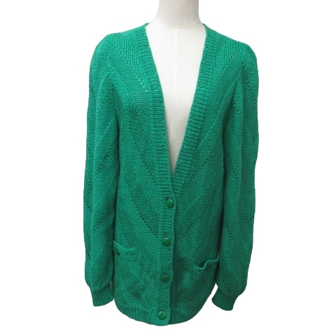 美品CORDIER アンサンブル　水色　Ｍ コルディア CORDIER 美品 カーディガン ニット ローゲージ オーバー