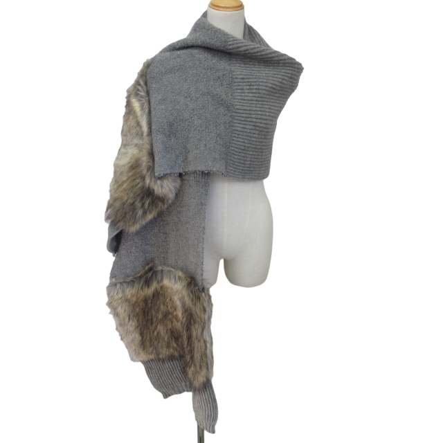 ステラマッカートニー STELLA McCARTNEY 美品 フェイクファー ストール  