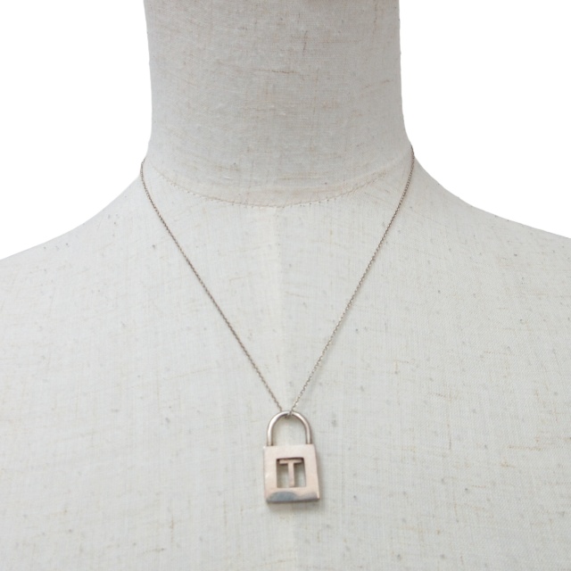 ティファニー TIFFANY & CO. イニシャル T カデナロック ネックレス 
