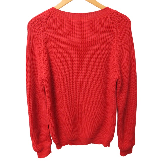グッチ GUCCI 美品 ニット セーター イタリア製 長袖 赤 レッド M 1220  